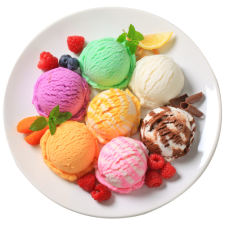 plate ice-cream